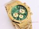 New Audemars Piguet Royal Oak Frosted Gold 41mm Green Dial Chronograph Watch Replica (6)_th.jpg